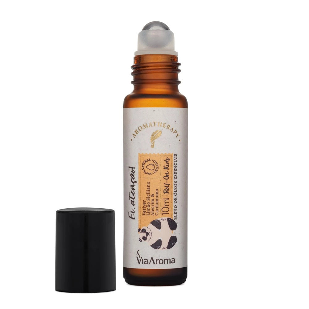 Roll-on Óleos Essenciais Kids Ei, atenção! Via Aroma - 10ml