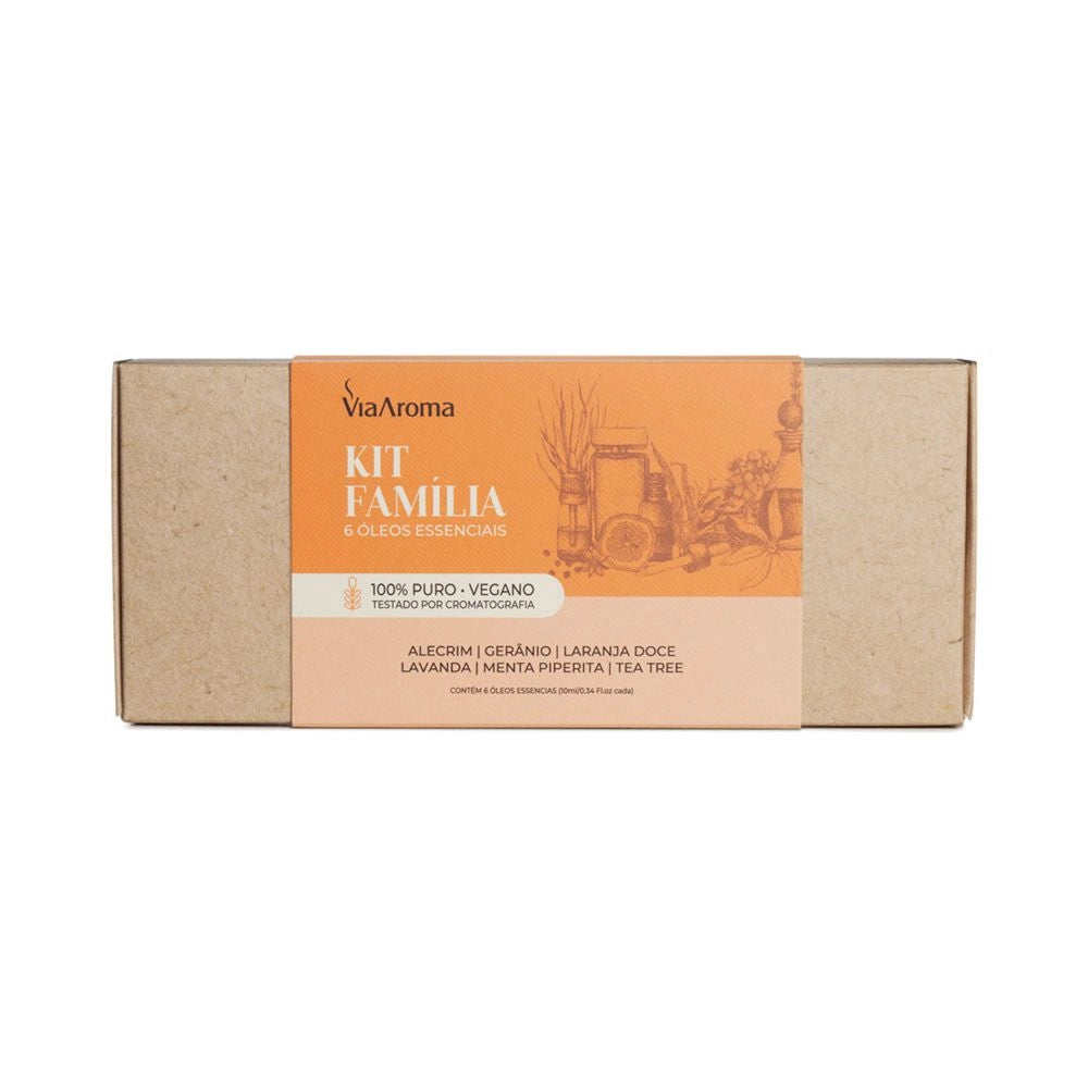 Kit Óleos Essenciais Família Via Aroma - 6 unidades