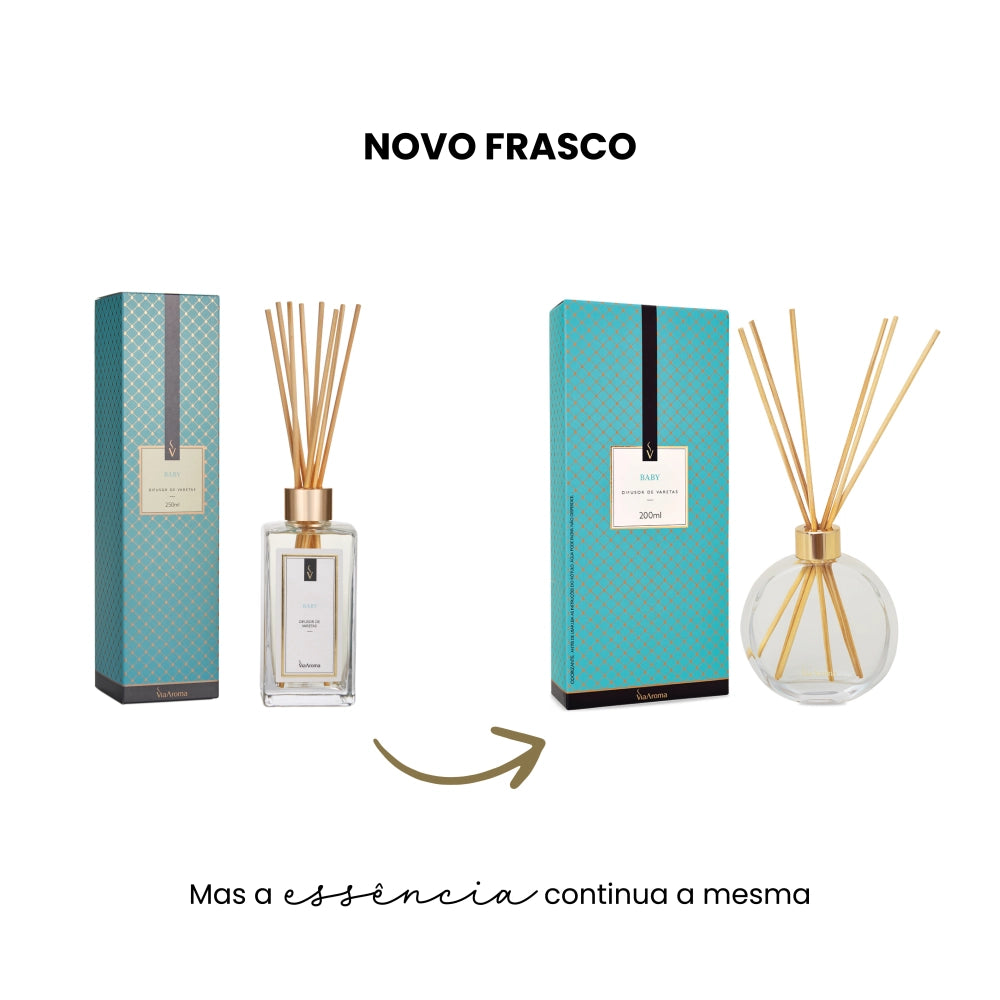 Difusor de Varetas Baby Via Aroma - 200ml