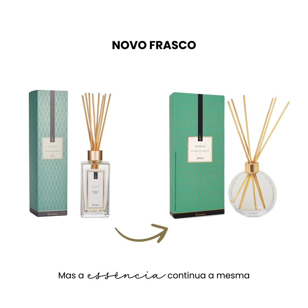 Difusor de Varetas Bamboo Via Aroma - 200ml
