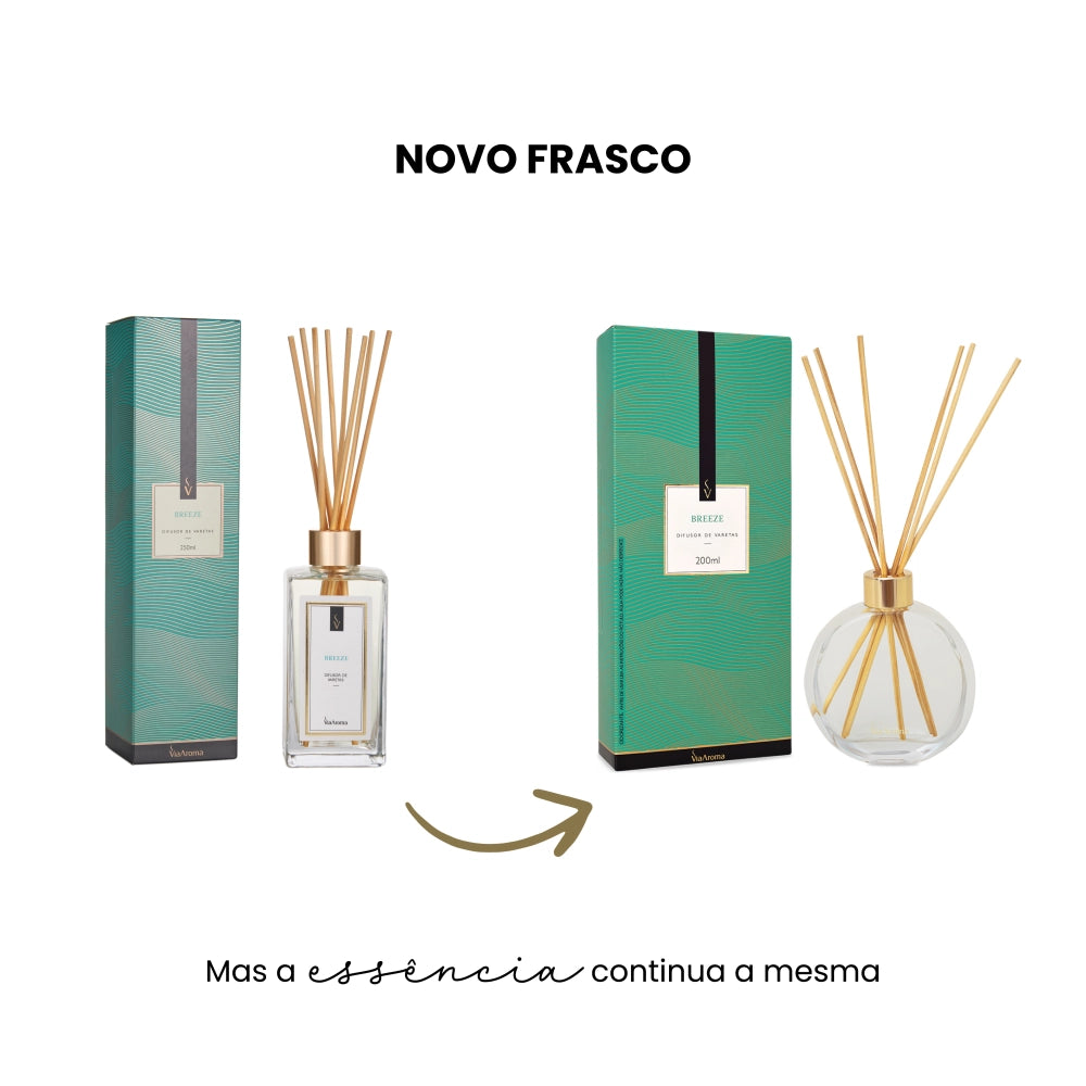 Difusor de Varetas Breeze Via Aroma - 200ml
