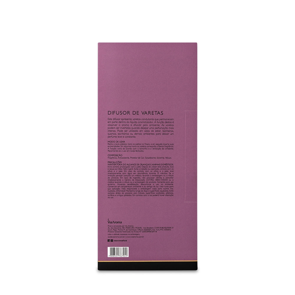 Difusor de Varetas Lavanda Francesa Via Aroma - 200ml