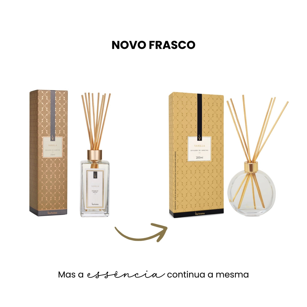 Difusor de Varetas Vanilla Via Aroma - 200ml