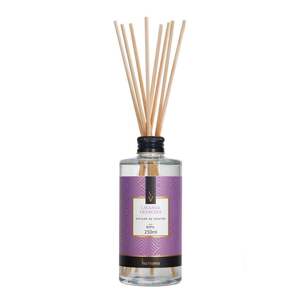 Refil para Difusor de Varetas Lavanda Francesa Via Aroma - 250ml