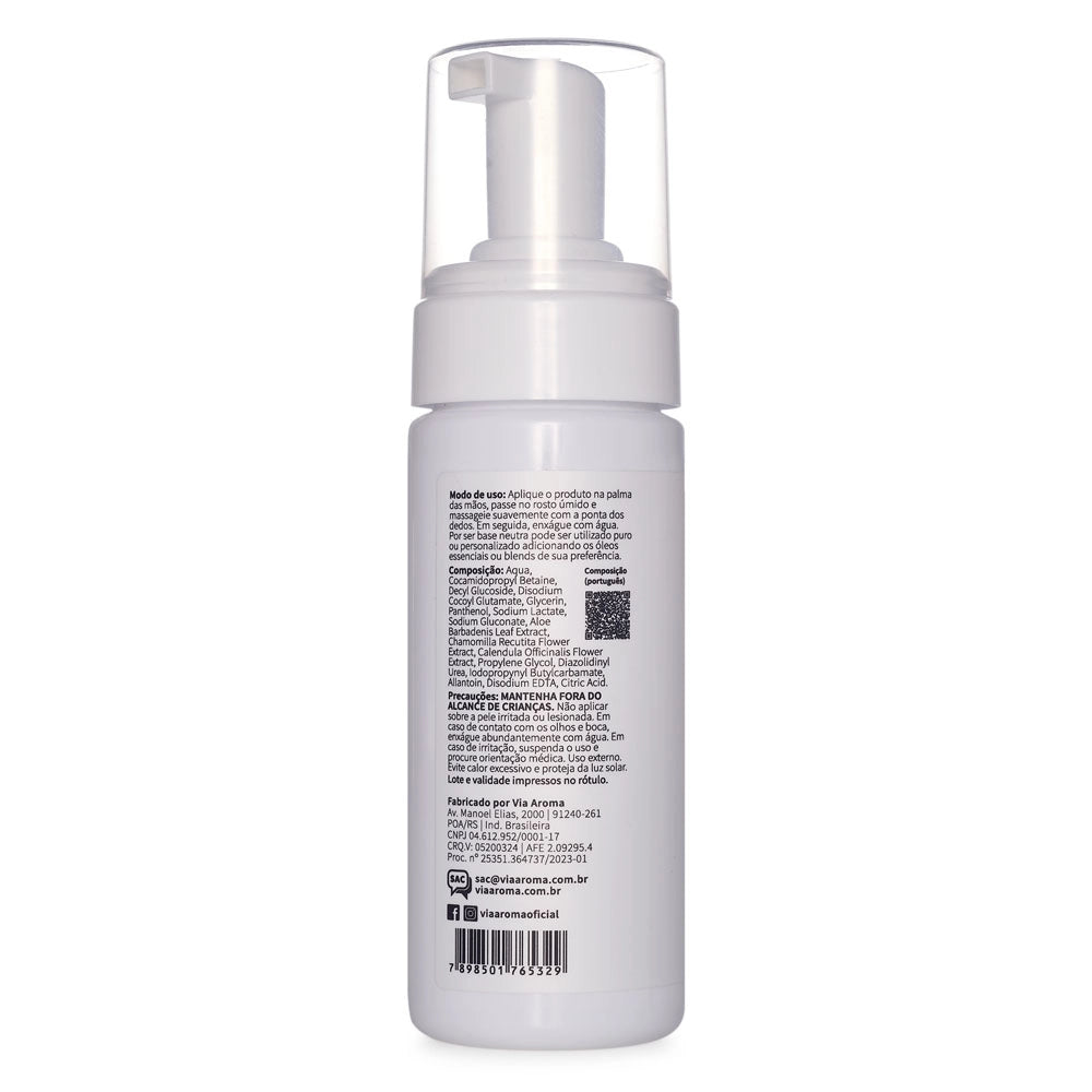 Espuma Facial Neutra Basic Via Aroma – 150ml
