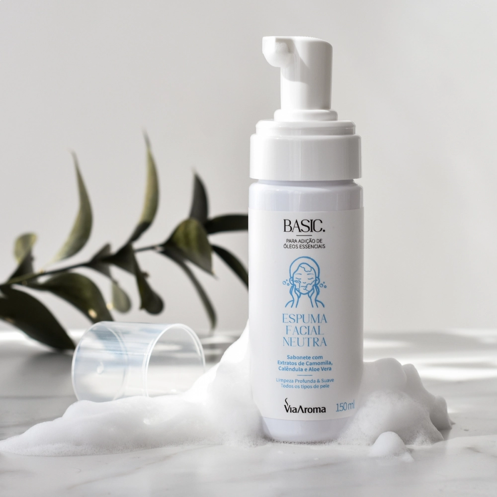 Espuma Facial Neutra Basic Via Aroma – 150ml