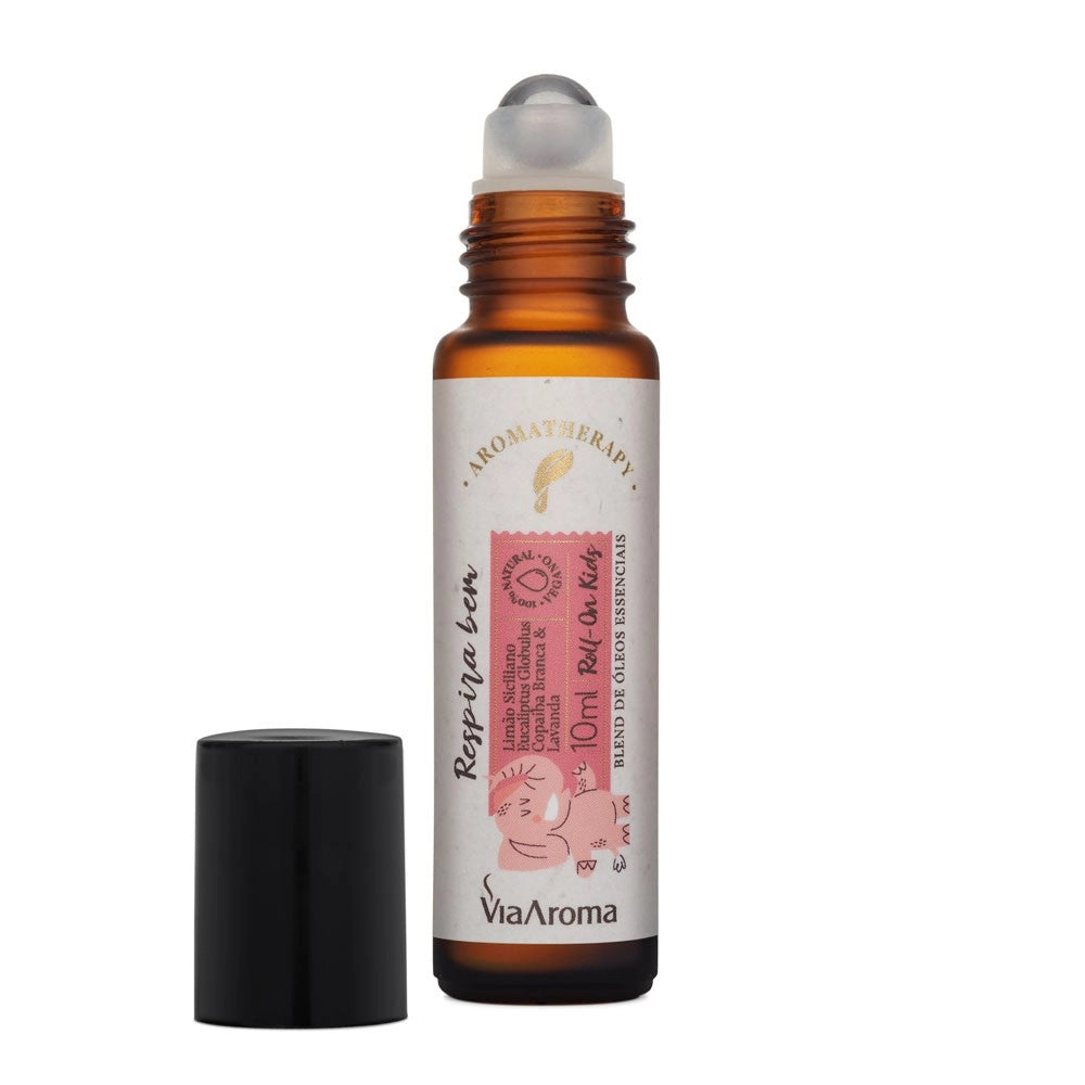 Roll-on Óleos Essenciais Kids Respira bem Via Aroma - 10ml