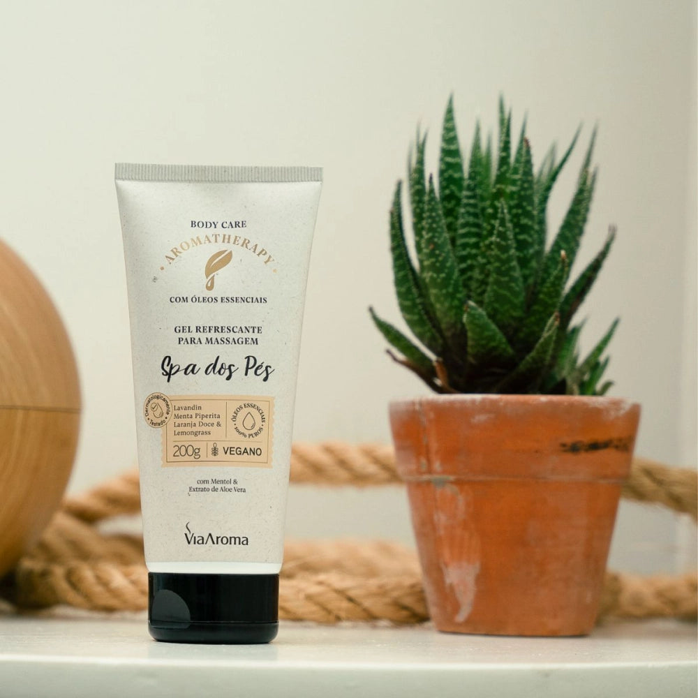 Gel Refrescante para Massagem Spa dos Pés Aromatherapy Via Aroma - 200g