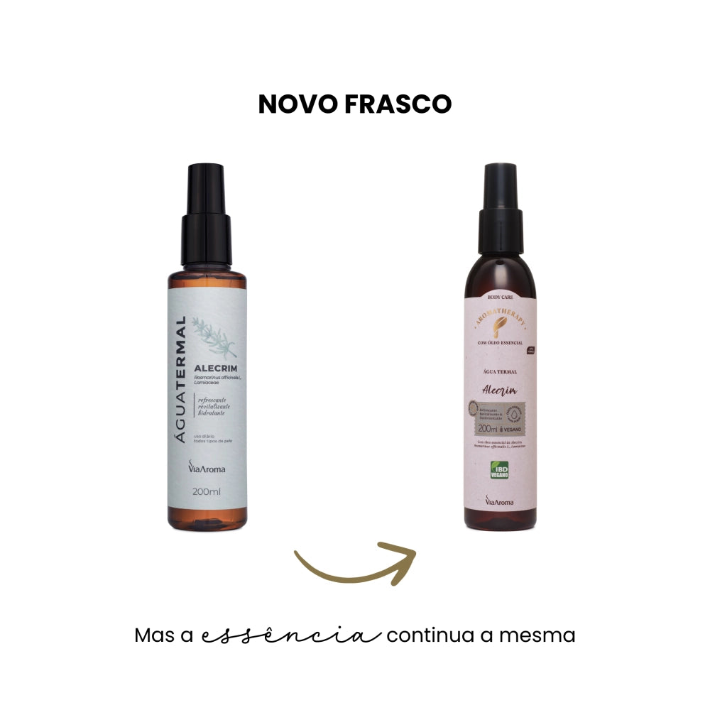 Água Termal com Óleo Essencial de Alecrim Via Aroma - 200ml