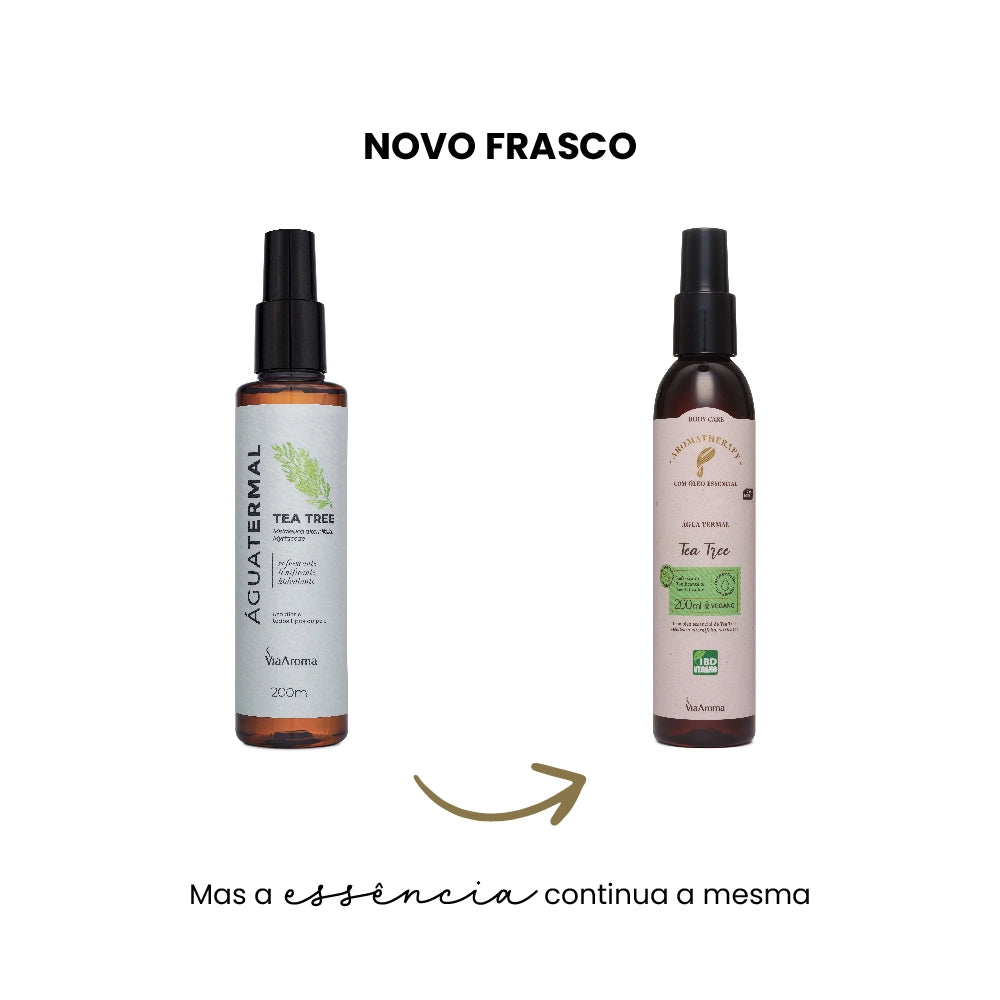 Água Termal com Óleo Essencial de Tea Tree Via Aroma - 200ml