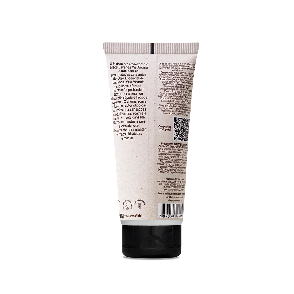 Hidratante Mãos Lavanda Aromatherapy Via Aroma - 60g