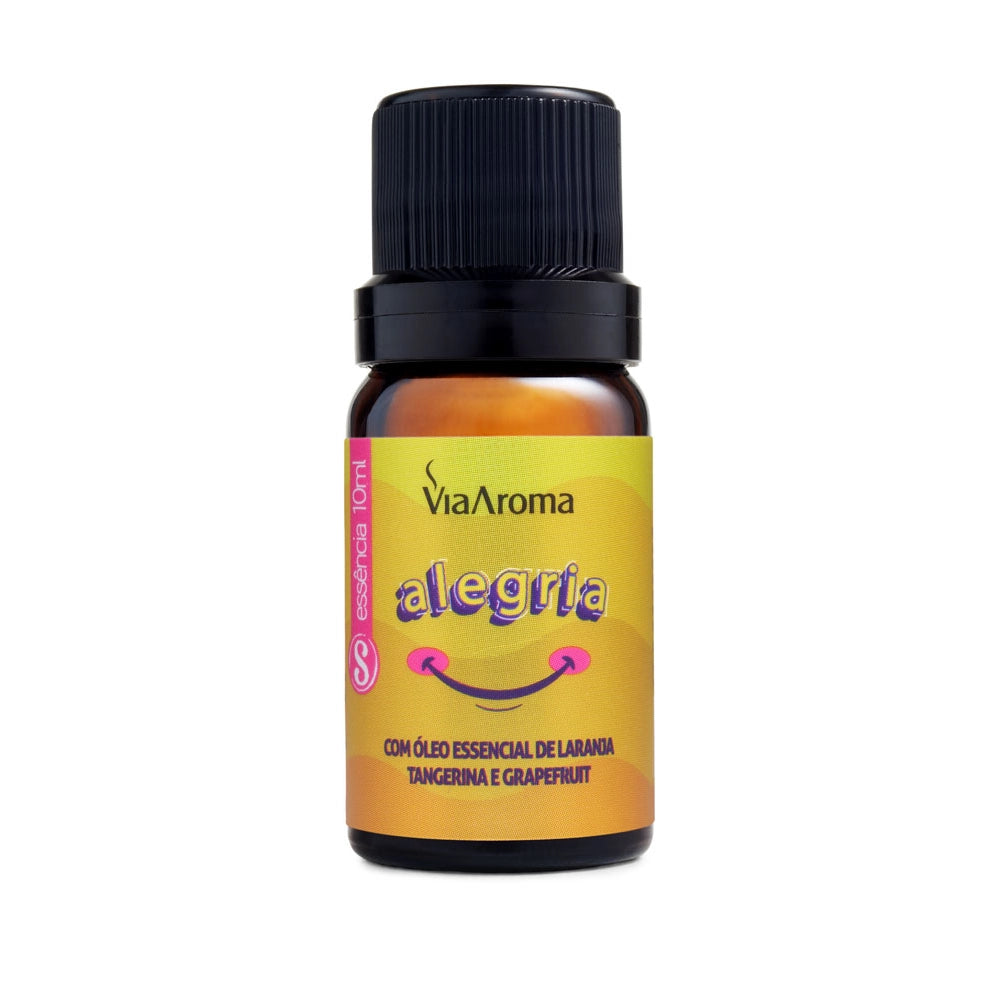 Kit Aromatizador Elétrico USB mais Blend Foco e Essência Alegria Via Aroma