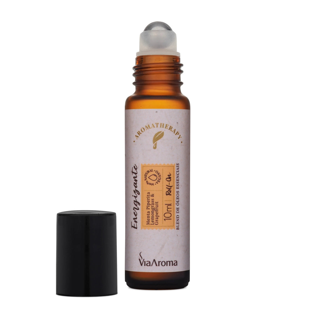 Roll-On Blend Óleos Essenciais Energizante Via Aroma - 10ml