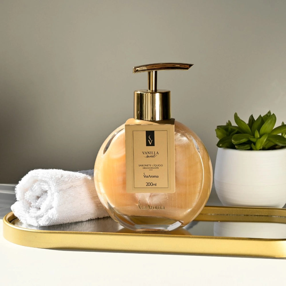 Sabonete Líquido Desodorante Vanilla Via Aroma - 200ml