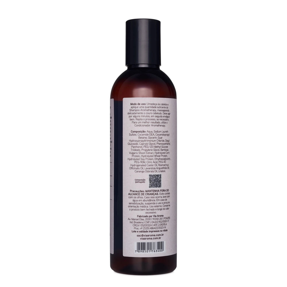 Shampoo Força e Crescimento Aromatherapy Via Aroma - 240ml