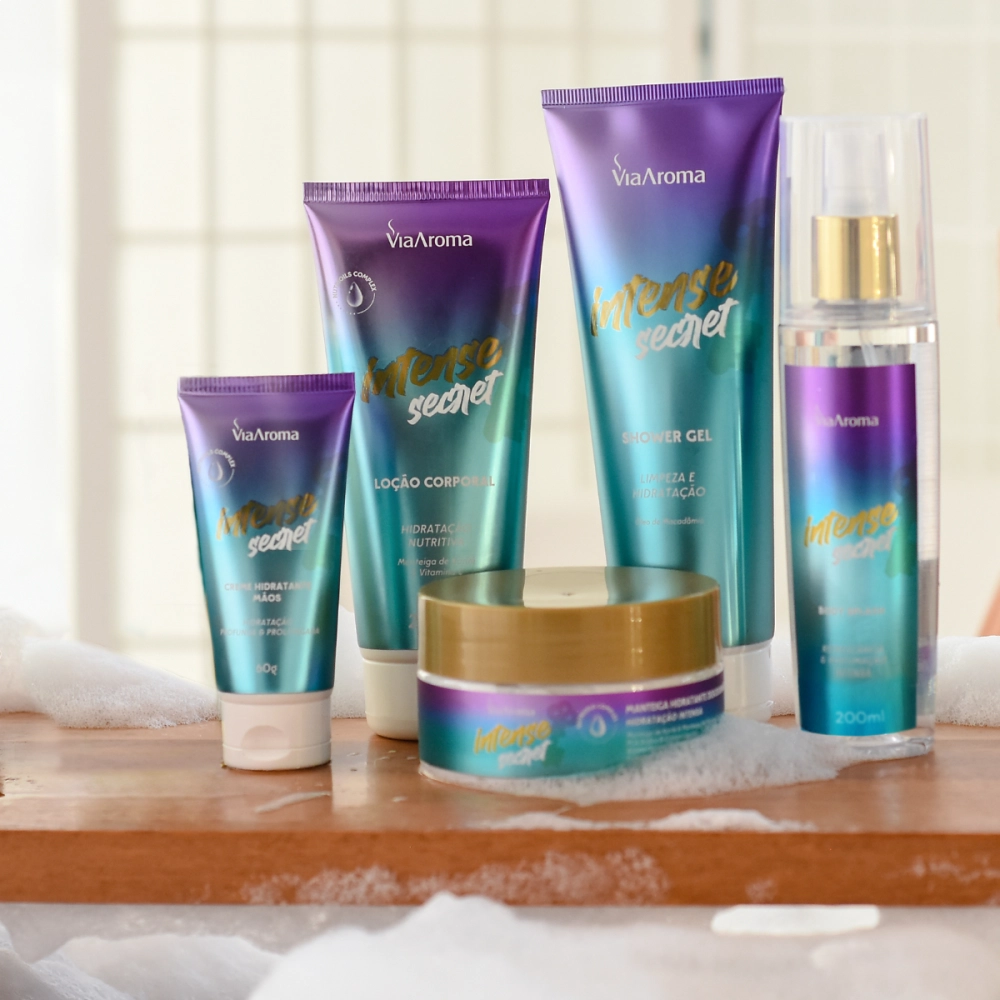 Shower Gel Desodorante Intense Secret Via Aroma - 250ml