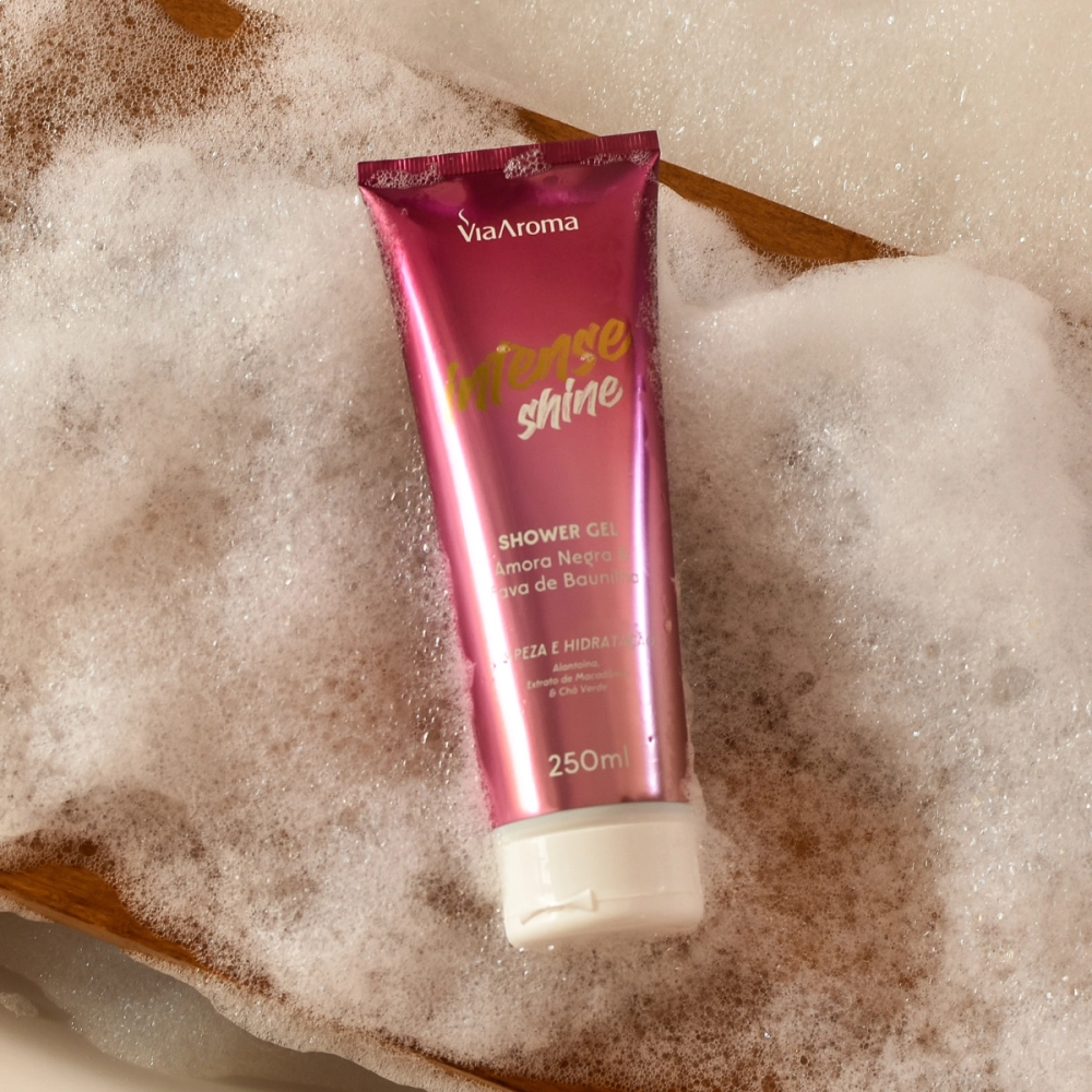 Shower Gel Desodorante Intense Shine Via Aroma - 250ml