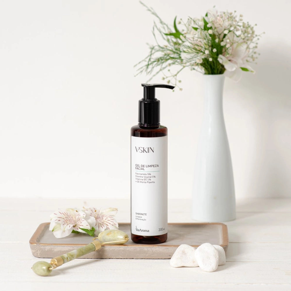 V.Skin Sabonete Gel De Limpeza Facial Via Aroma - 200 ml