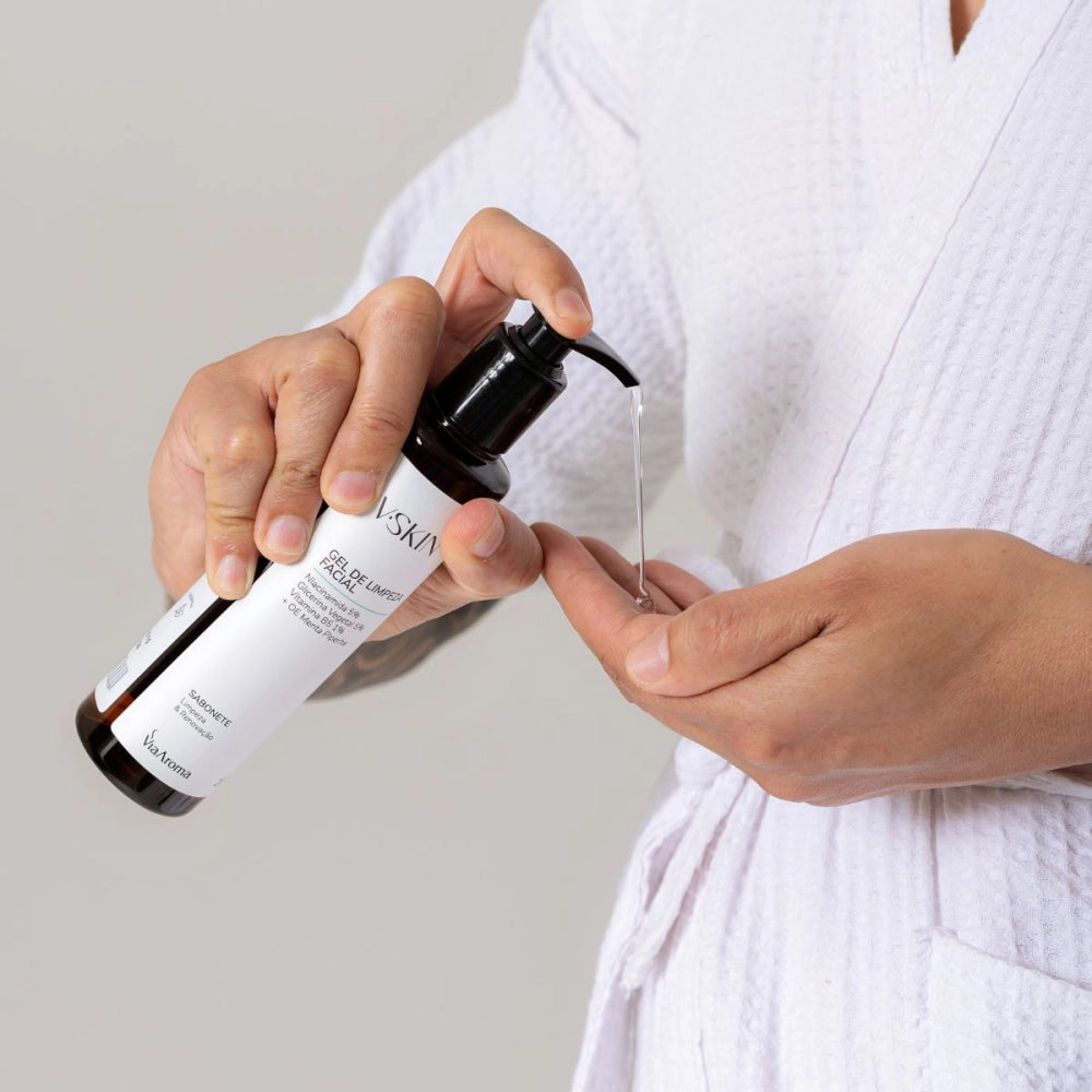 V.Skin Sabonete Gel De Limpeza Facial Via Aroma - 200 ml