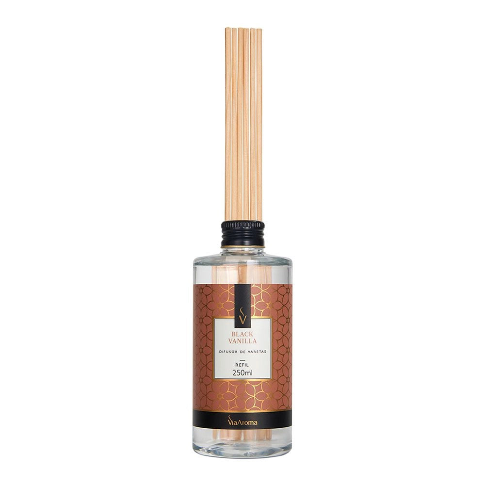 Refil para Difusor de Varetas Black Vanilla Via Aroma - 250ml