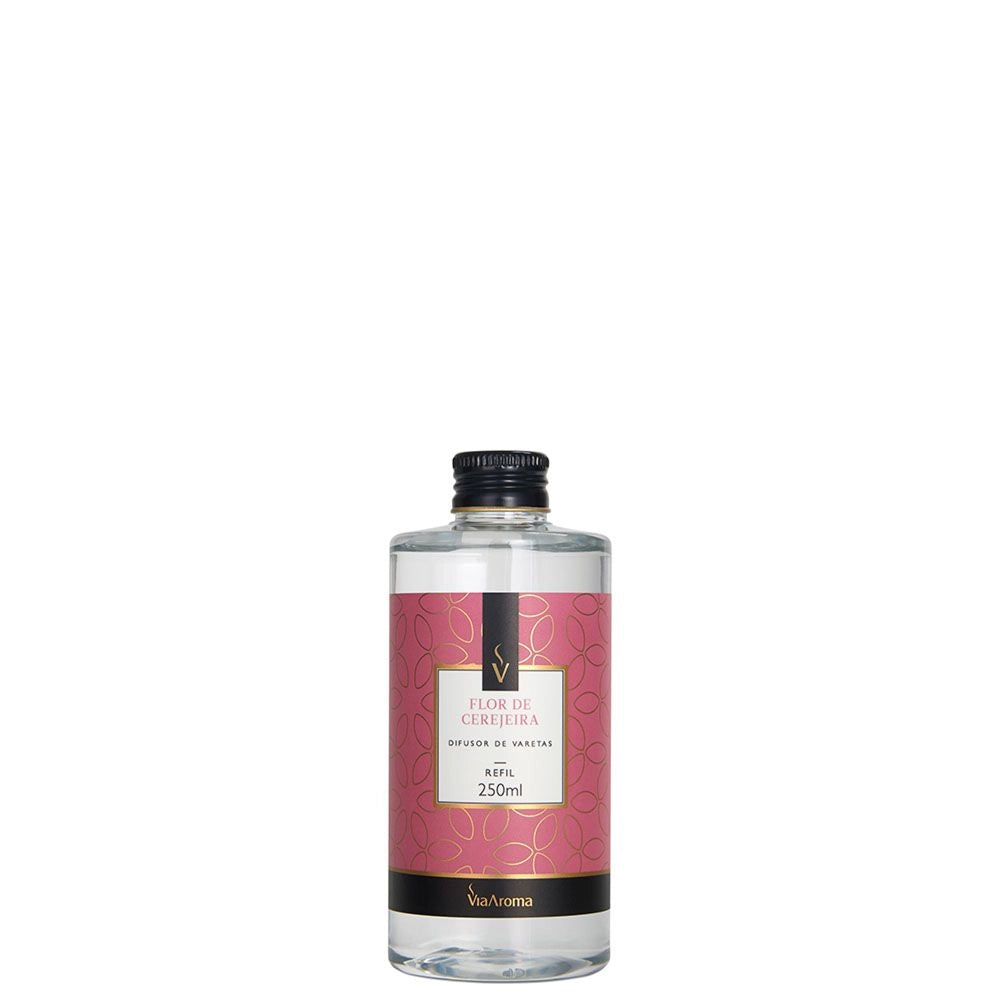 Refil Difusor de Varetas Flor de Cerejeira Via Aroma - 250ml