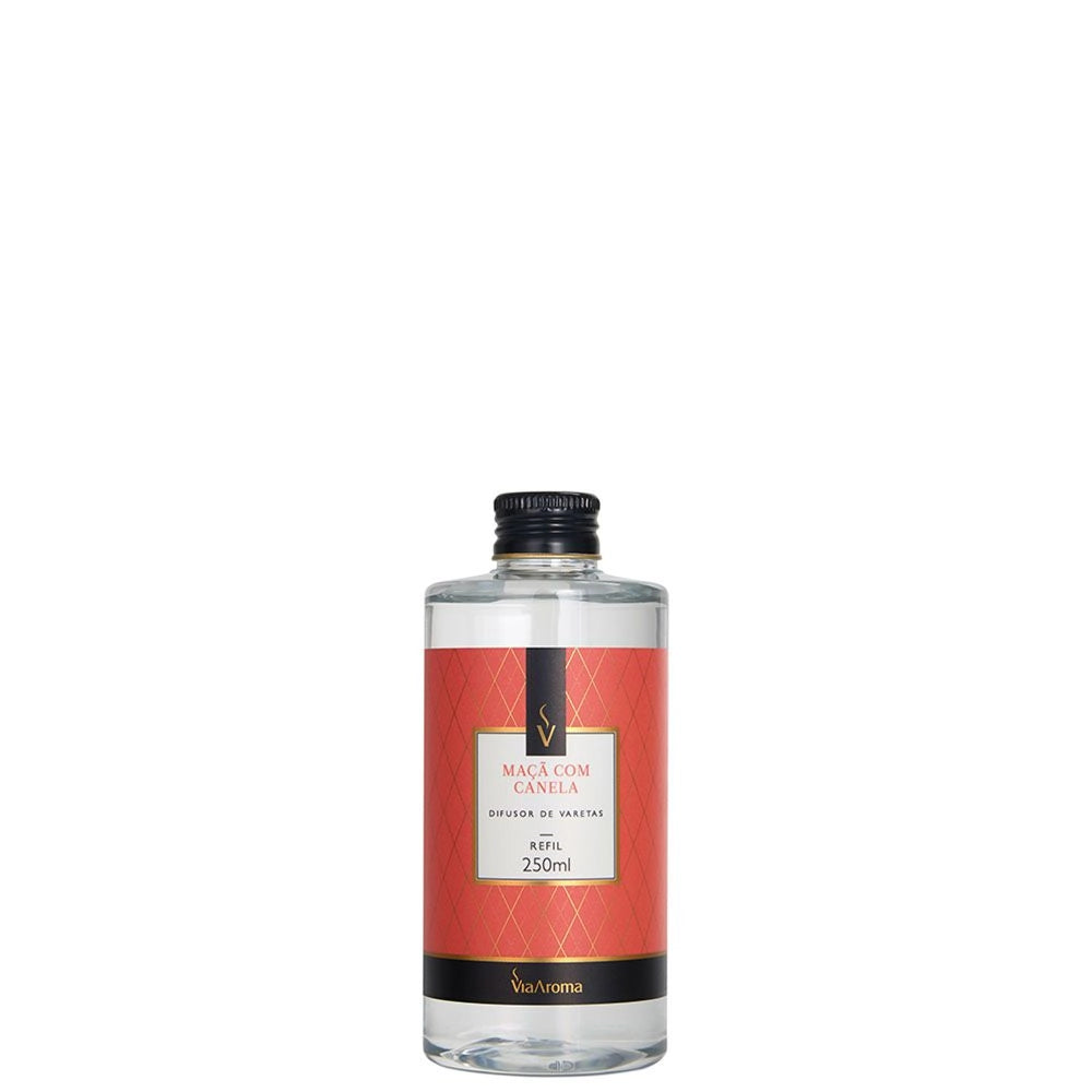 Refil Difusor de Varetas Maçã com Canela Via Aroma - 250ml