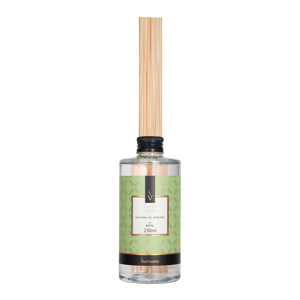 Refil Difusor de Varetas Capim Limão Via Aroma - 250ml