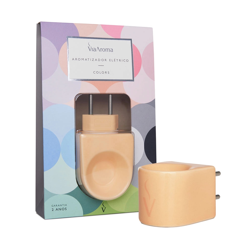 Difusor Aromatizador Elétrico Colors Via Aroma - Pêssego