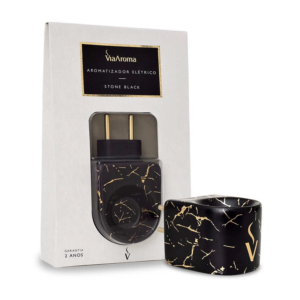 Aromatizador Elétrico Stone Black Via Aroma