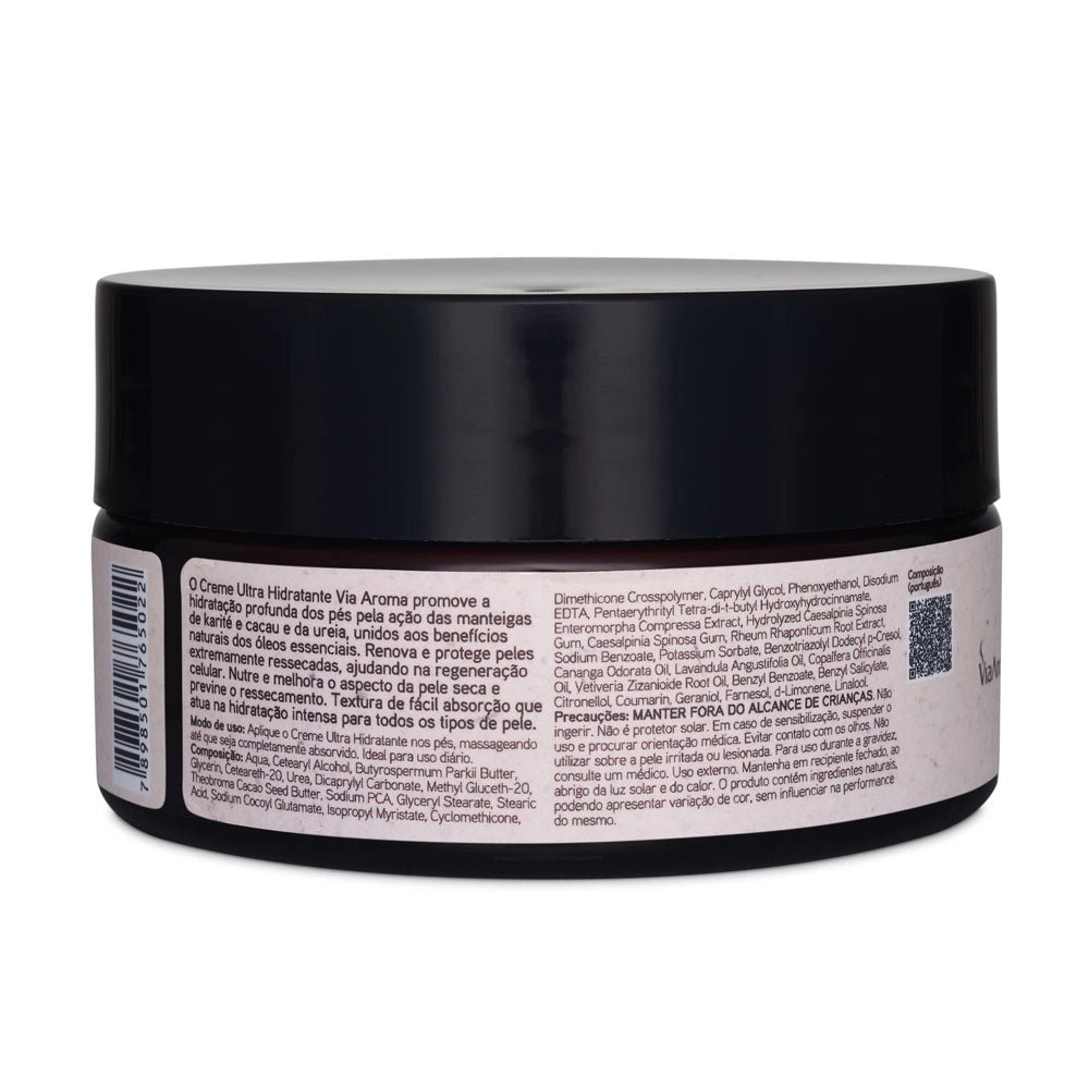 Creme Ultra Hidratante Spa dos Pés Aromatherapy Via Aroma - 200g