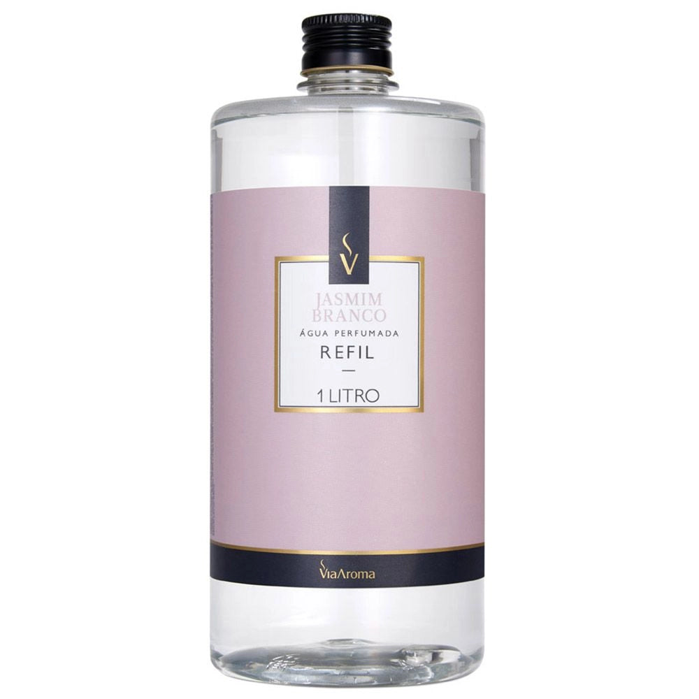 Refil para Água Perfumada Jasmim Branco Via Aroma - 1L