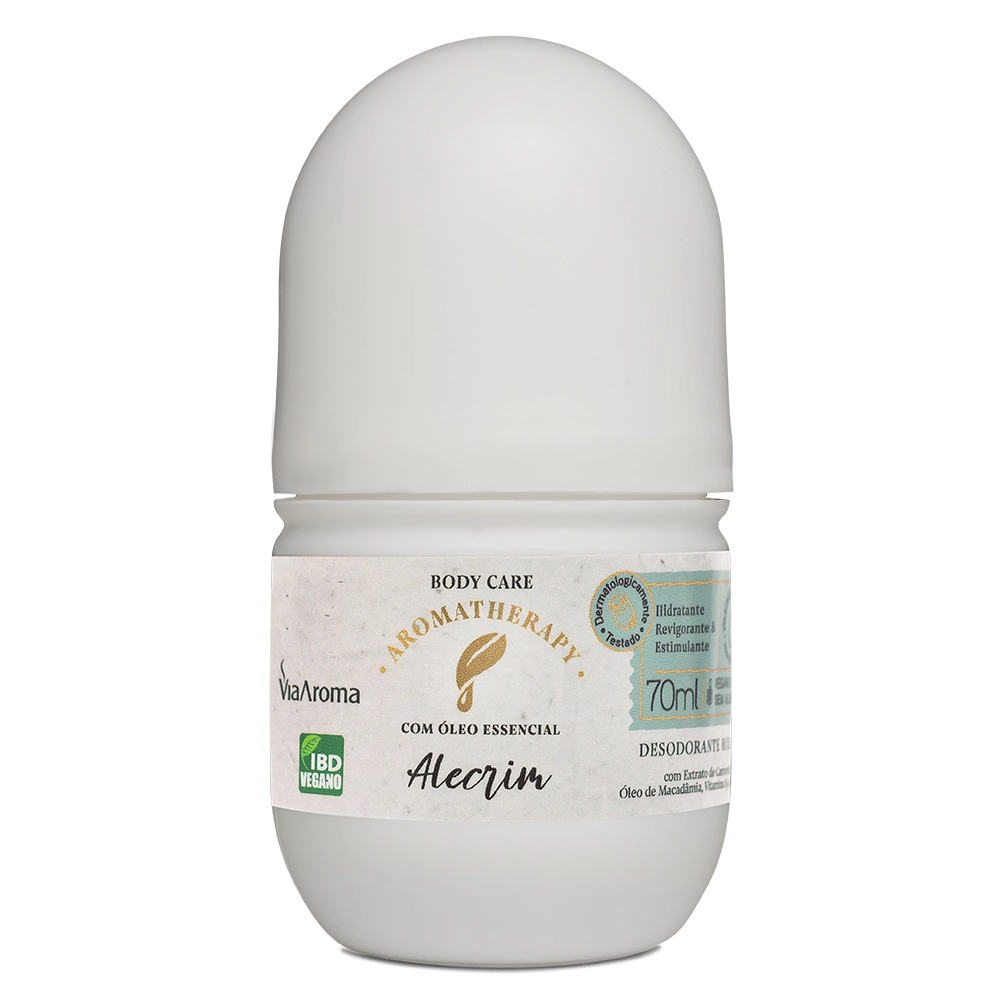 Desodorante Roll-On Alecrim Aromatherapy Via Aroma – 70 ml