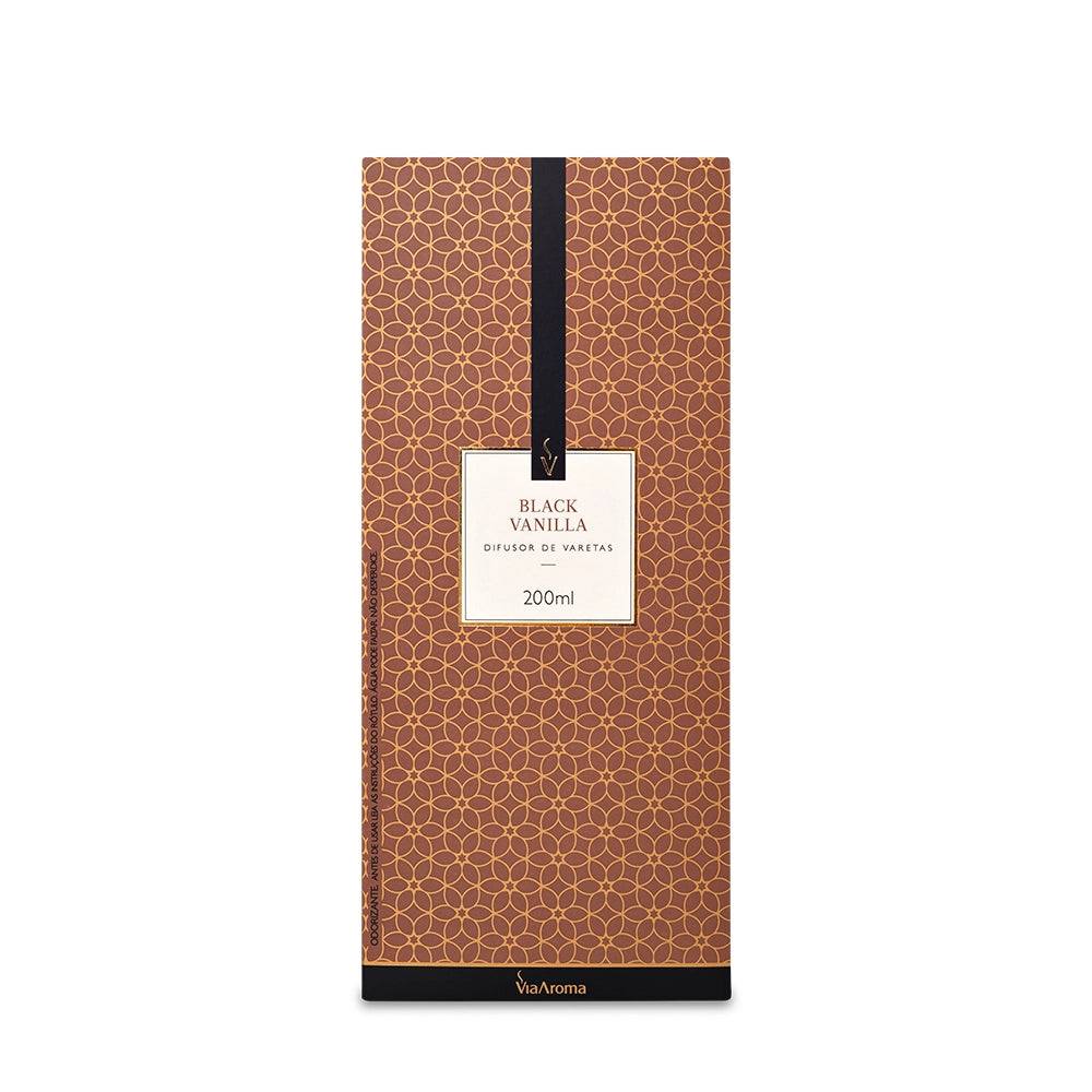 Difusor de Varetas Black Vanilla Via Aroma - 200ml
