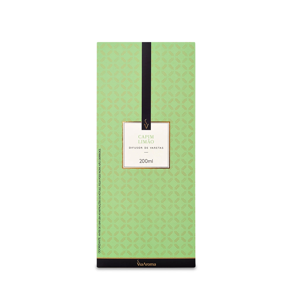 Difusor de Varetas Capim Limão Via Aroma - 200ml