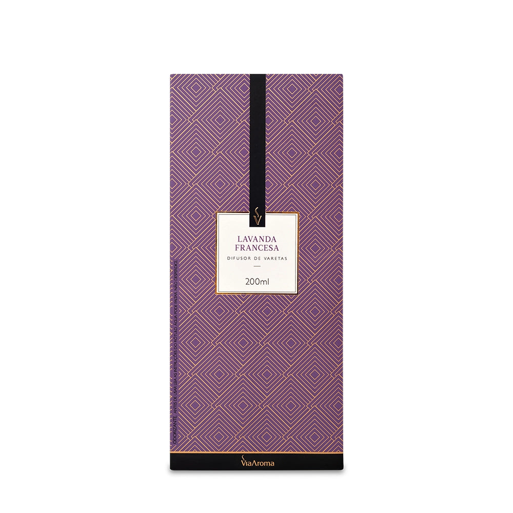 Difusor de Varetas Lavanda Francesa Via Aroma - 200ml