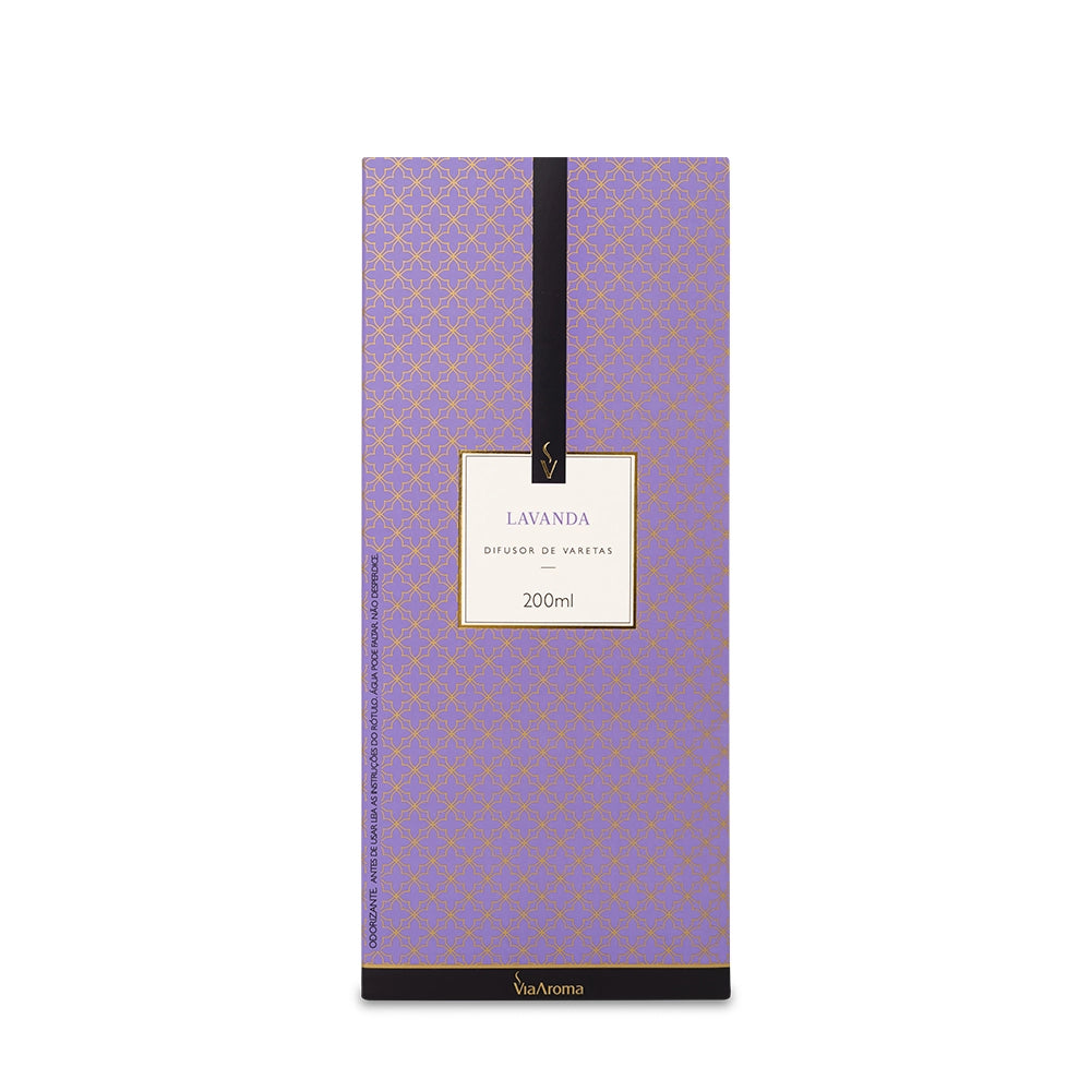 Difusor de Varetas Lavanda Via Aroma - 200ml