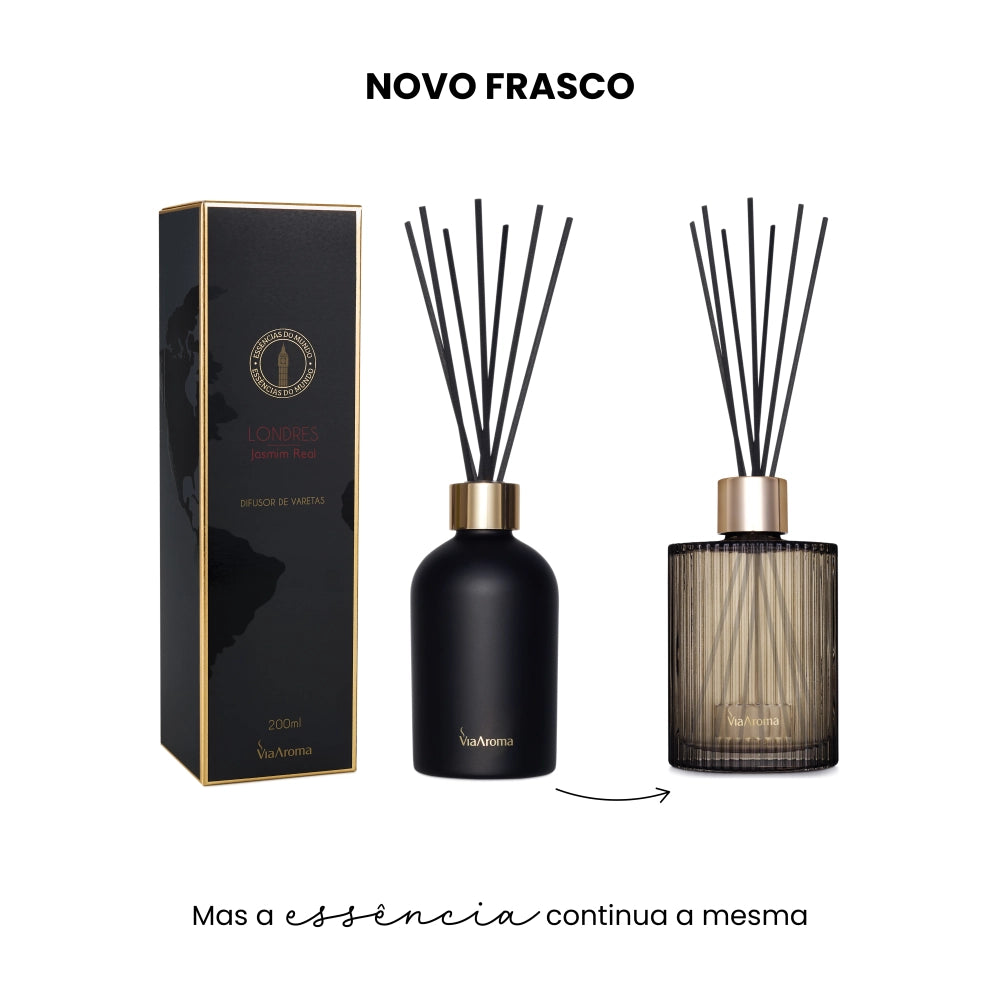 Difusor de Varetas Londres Linha Mundo Via Aroma - 200ml