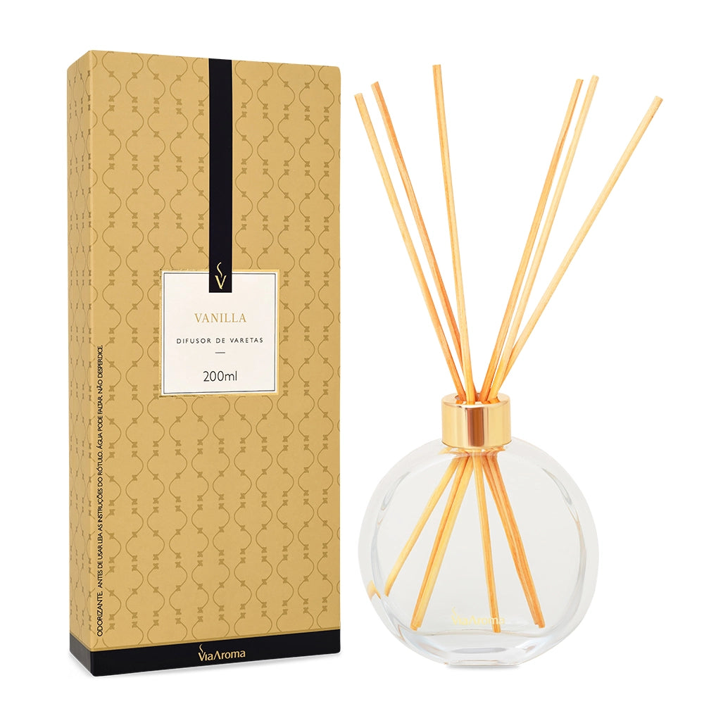 Difusor de Varetas Vanilla Via Aroma - 200ml
