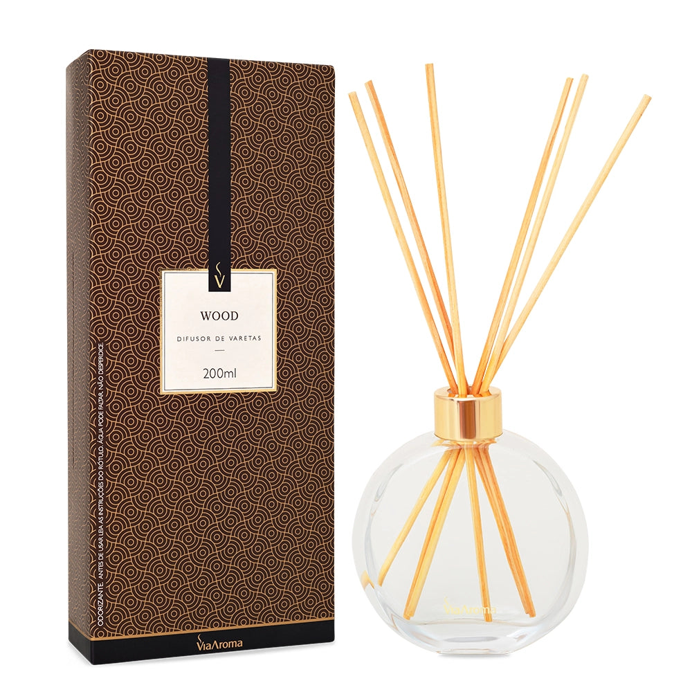 Difusor de Varetas Wood Via Aroma - 200ml