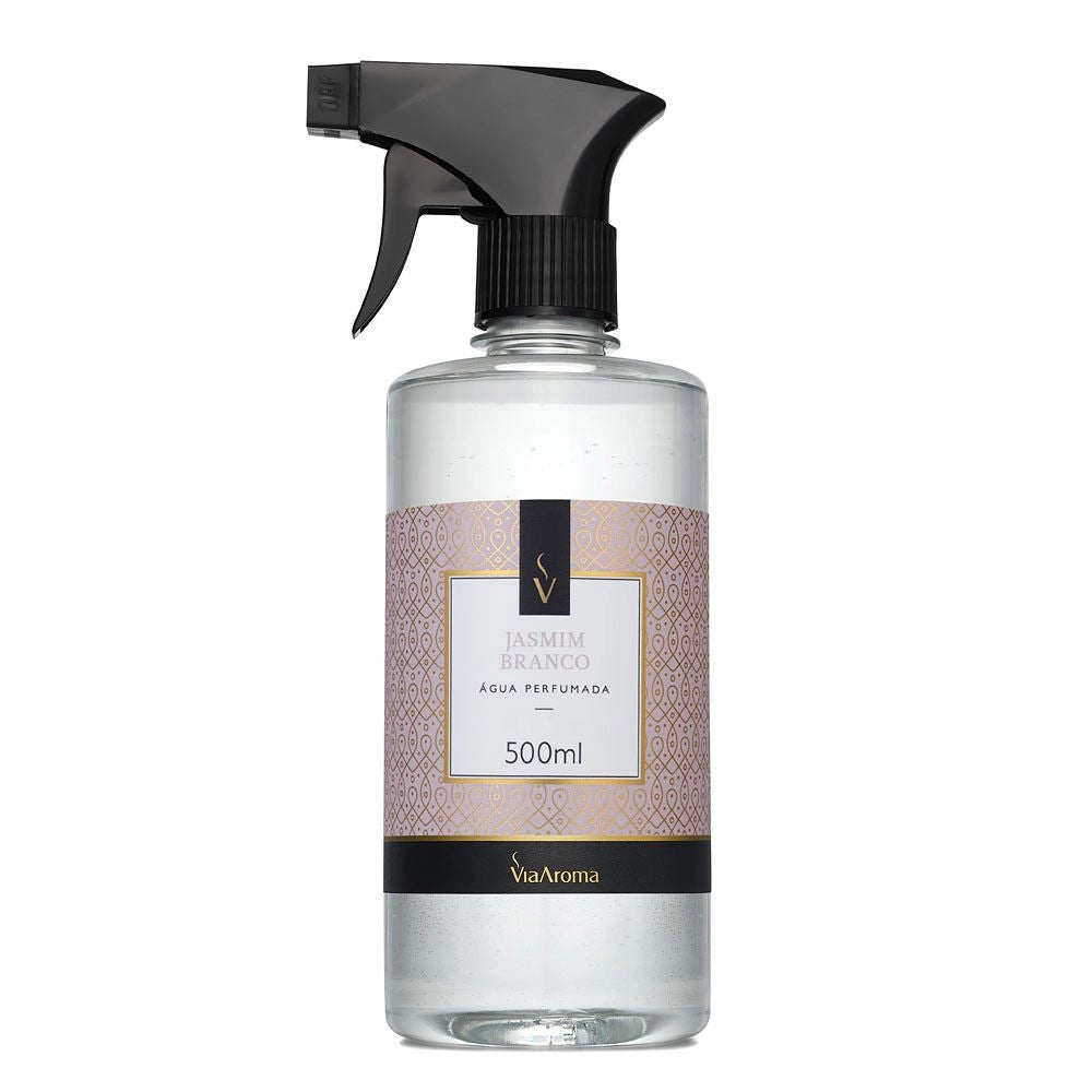 Água Perfumada Jasmim Branco Via Aroma - 500ml