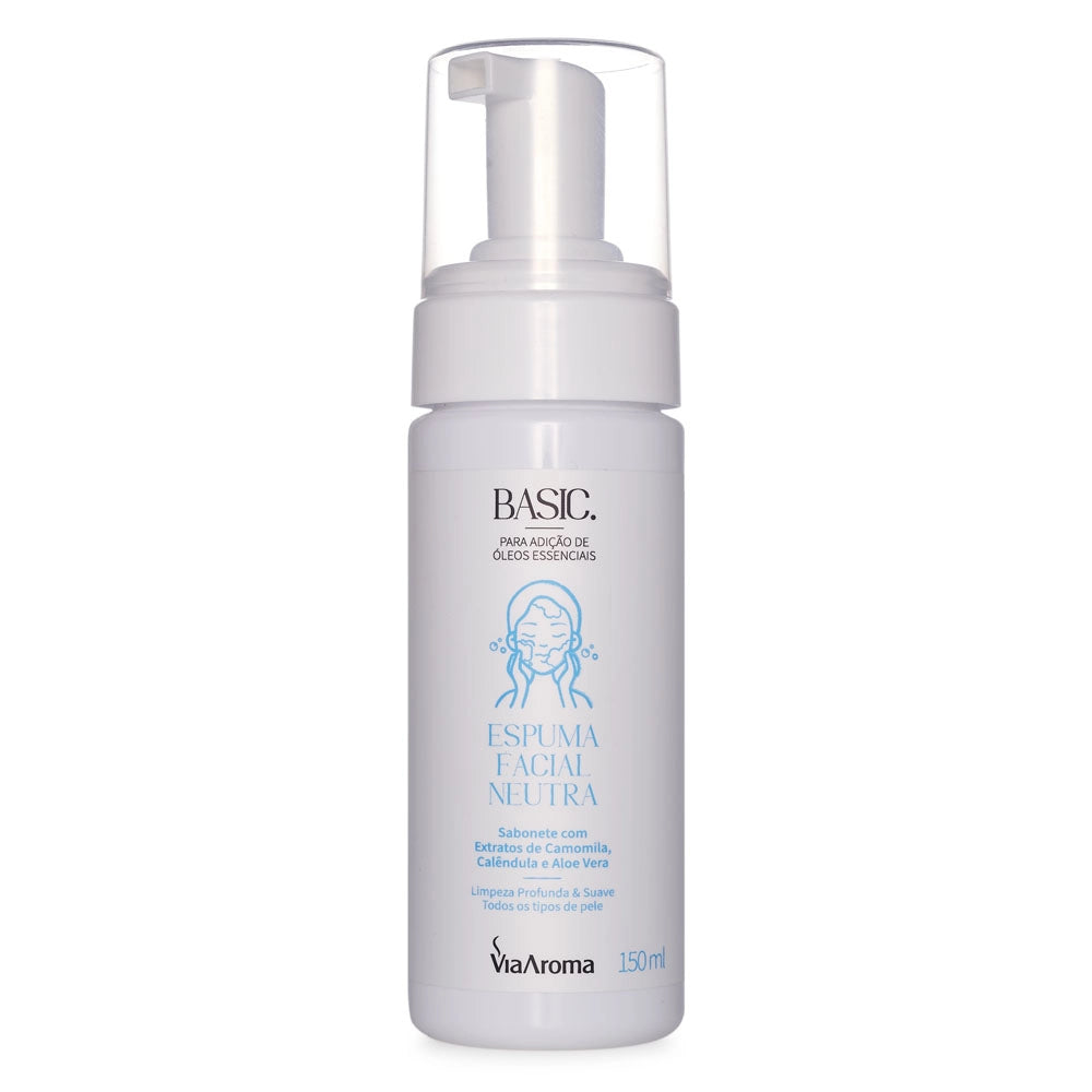 Espuma Facial Neutra Basic Via Aroma – 150ml