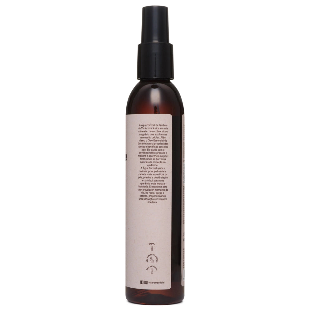 Água Termal com Óleo Essencial de Gerânio Via Aroma - 200ml