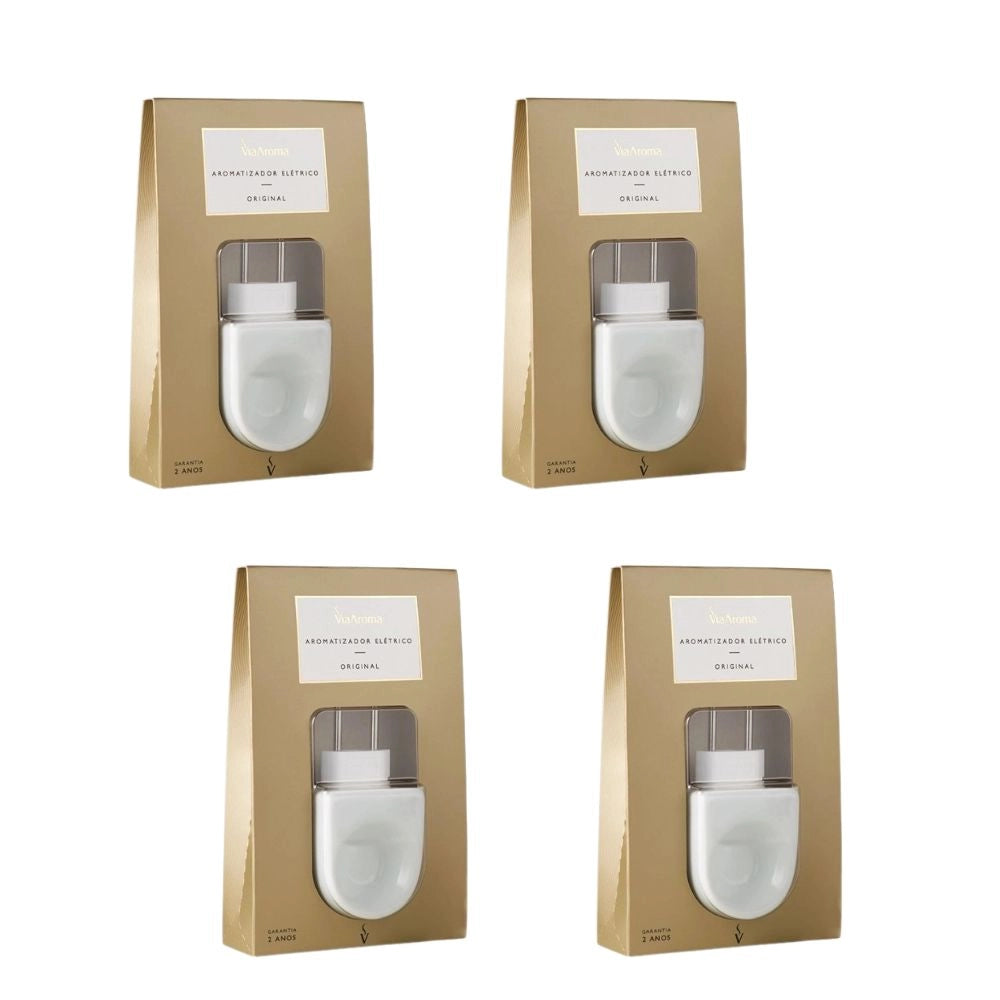 Kit 4 Aromatizadores Elétricos Original Via Aroma