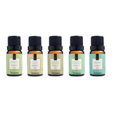 Kit 5 Essências Via Aroma - Alecrim Silvestre, Capim Limão, Citronela, Eucalipto e Hortelã e Verbena