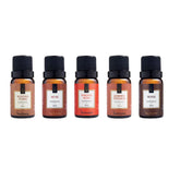 Kit 5 Essências Via Aroma - Jasmim e Sândalo, Madeira Nobre, Musk, Pimenta Rosa e Wood