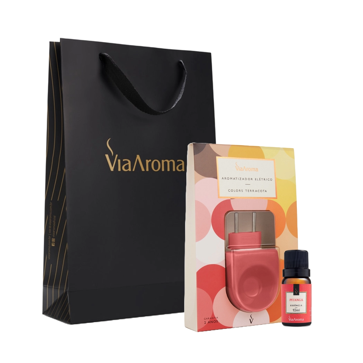 Kit Aromatizador Colors mais Essência Pitanga Via Aroma