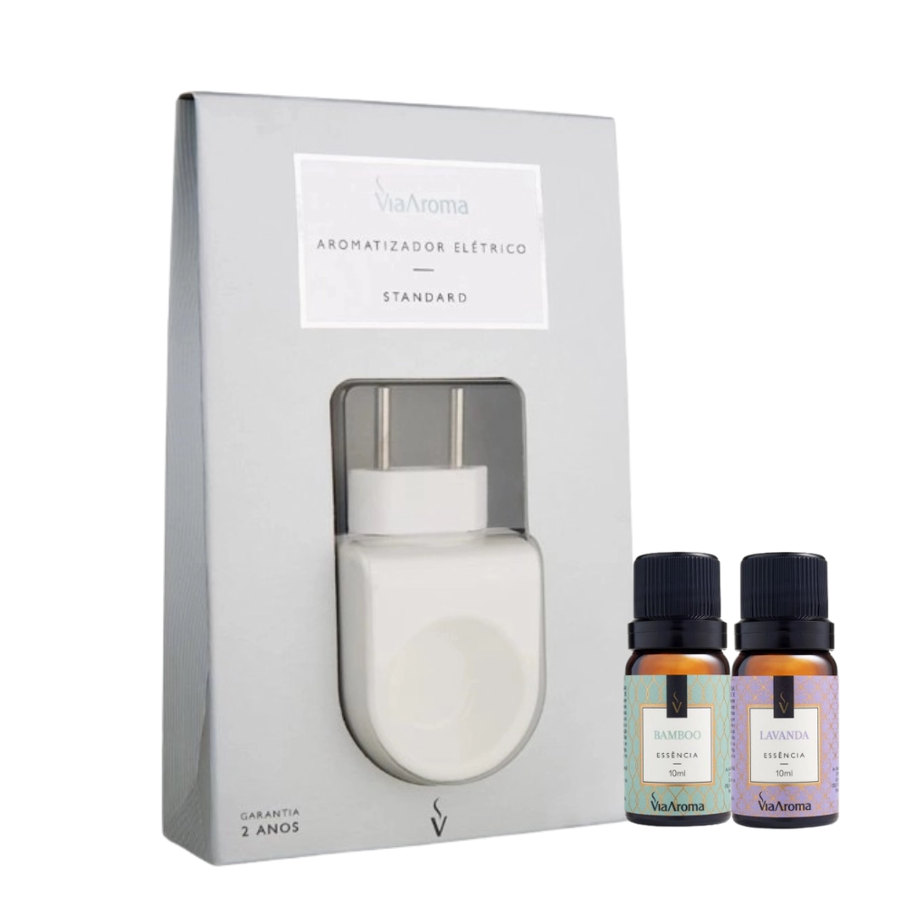 Kit Aromatizador Standard mais 2 Essências Via Aroma - Bamboo e Lavanda