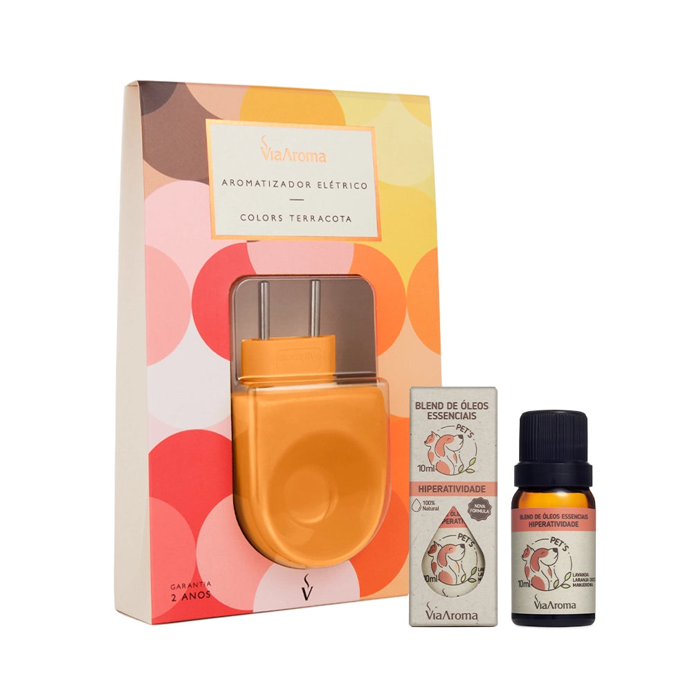 Kit Aromatizador Laranja mais Blend Pets Hiperatividade Via Aroma