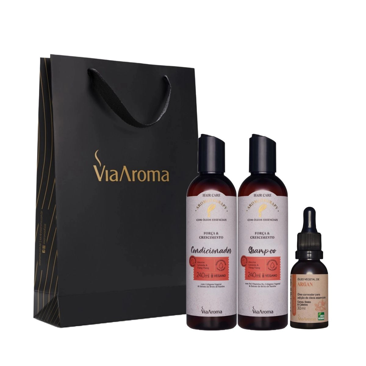 Kit Capilar Força e Crescimento - Via Aroma