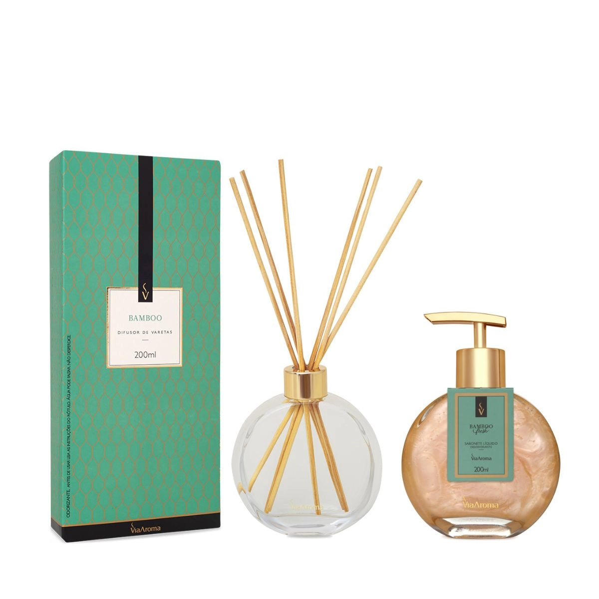 Kit Lavabo Bamboo Via Aroma